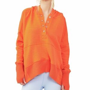 Free People Orange Hoodie